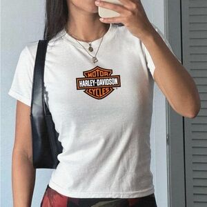 Harley-Davidson White Baby Tee